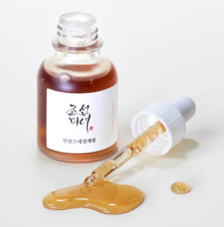 Beauty of Joseon Revive Serum in a 30ml bottle, featuring ginseng and snail mucin for nourishing skin.