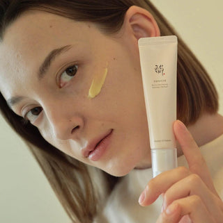 Beauty of Joseon Revive Eye Serum with ginseng and retinal, featuring a sleek bottle and dropper applicator for eye skincare.