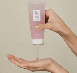 Beauty of Joseon Red Bean Water Gel soothing gel in a clear jar, highlighting its hydrating and calming skincare formula.