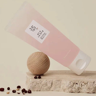 Beauty of Joseon Red Bean Water Gel soothing gel in a clear jar, showcasing its lightweight, hydrating texture for skin comfort.