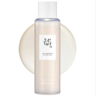 Beauty of Joseon Glow Replenishing Rice Milk toner in a 150mL bottle, featuring a soft, hydrating formula for glowing skin.
