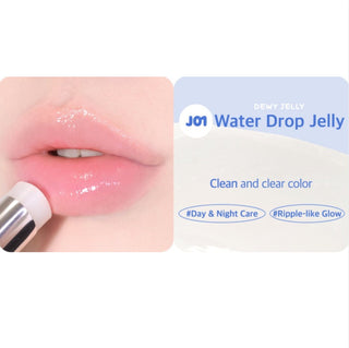 Black Rouge Ripplesh Jelly Lip Balm in black container with a clear lid, featuring a rippled design and glossy finish.