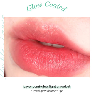 Black Rouge Double Layer Over Velvet 3 lipstick in amber carat shade, with sleek black and gold packaging.