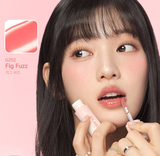 Black Rouge Chewy Lip Glaze lipstick in black packaging, showcasing the glossy, smooth tube and product label.