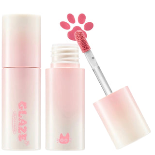 Black Rouge Chewy Lip Glaze lipstick in black shade, featuring a smooth, glossy finish and sleek packaging.