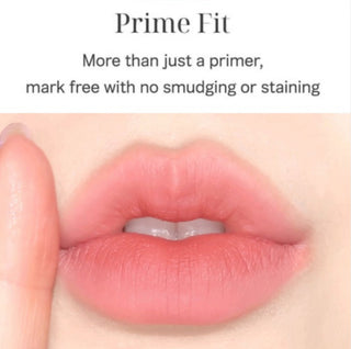 Black Rouge Muddish Cushion Velvet lipstick in Peach Pudding, showcasing the soft, velvet-textured lipstick with a smooth finish.
