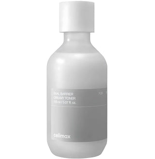 CELIMAX Renew Dual Barrier Creamy Toner in a 150ml bottle, featuring a soothing and hydrating toner for skin renewal and barrier support.