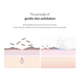 CELIMAX Jiwoogae Heartleaf BHA Peeling Pad for skin exfoliation, featuring 60 pads in a 125mL container.