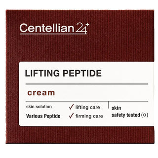 Centellian24 Lifting Peptide Cream in a 65ml jar, smooth cream with a luxurious texture, designed for skin firming and anti-aging.