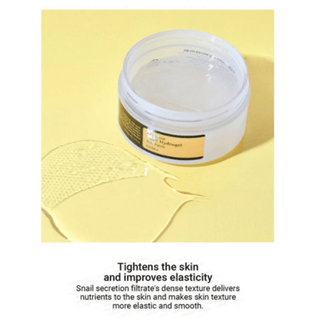 COSRX Advanced Snail Hydrogel Eye Patch with 30 pairs of soothing eye patches for under-eye hydration and revitalization.