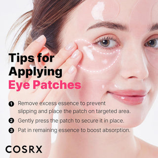 COSRX The Peptide Collagen Hydrogel Eye Patch 85g with 60 patches, designed to hydrate and rejuvenate the delicate eye area.