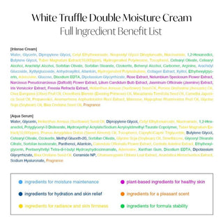 D'Alba White Truffle Double Moisture Cream 60mL jar showing the luxurious cream texture in a sleek container.