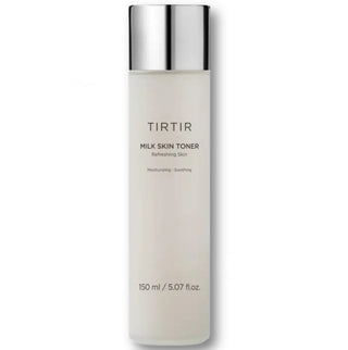 Damaged box of TIRTIR Milk Skin Toner 150mL, a gentle hydrating toner for skin care.