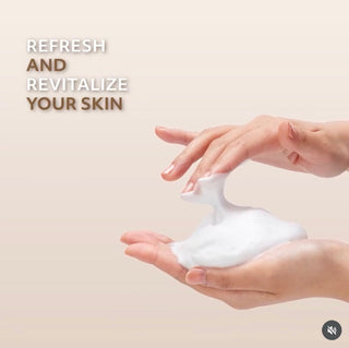 Deoproce Snail Galac Revital Cream to Foam Cleanser in 100g, showing the gentle foaming cleanser and its packaging.