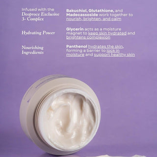 Deoproce Bakuchiol Repair Solution Cream 50ml jar, creamy skincare product with natural ingredients for skin repair and hydration.
