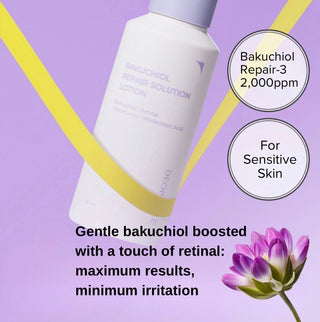 Deoproce Bakuchiol Repair Solution Lotion 150ml in a white cream jar, highlighting natural skincare with bakuchiol for skin repair.