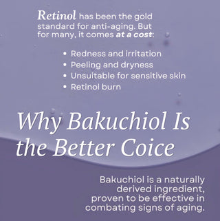 Deoproce Bakuchiol skincare set with five products, featuring bottles and jars in a sleek design for gentle, plant-based skincare.