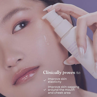 Deoproce Bakuchiol Repair Solution Essence 50ml bottle, clear liquid in a sleek skincare container, designed for skin repair and renewal.