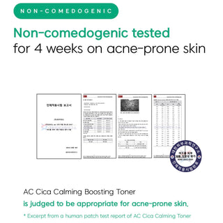 Deoproce AC Cica Calming Boosting Toner in a 150ml bottle, designed to soothe and refresh skin with calming ingredients.