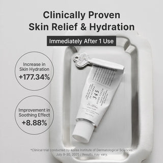Dr. Althea 345 Relief Facial Cream in a 50ml jar, showing the creamy texture and packaging of the skincare product.