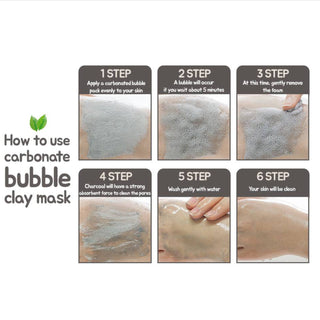 Elizavecca Milky Piggy Carbonated Bubble Clay Mask 100g in a jar, showing the face mask with a bubbly, foamy texture.