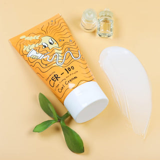 Elizavecca CER-100 Collagen Coating Hair A+ Muscle Curl Cream 120mL bottle, showing the cream's packaging and product label.