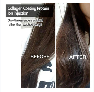 Elizavecca Collagen Coating Protein Ion Injection for hair care, 50ml, showing the product bottle with branding and label details.