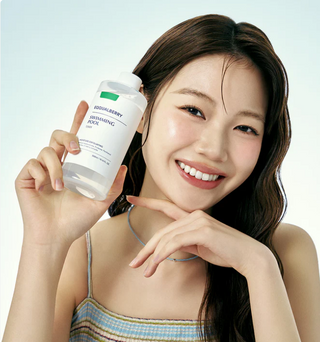 Eqqualberry swimming pool toner in a 300mL bottle, designed to maintain water clarity and balance in pool water.
