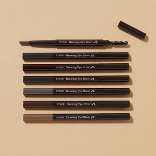 Etude Drawing Eye Brow in 0.25g, natural-looking eyebrow pencil with precise application for defined brows.