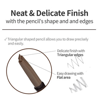 Etude Drawing Eye Brow pencil in 0.25g, featuring a natural eyebrow shaping and coloring tool with a sleek design.