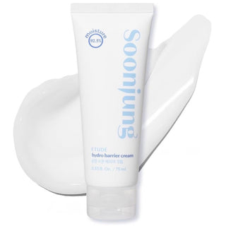 Etude SoonJung Hydro Barrier Cream in 75mL tube, a soothing facial moisturizer for sensitive skin.