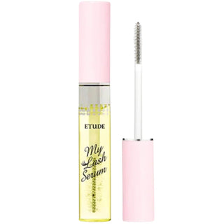 Etude My Lash Serum 9g container, showcasing the clear serum bottle with a white cap, designed to enhance lash growth and health.