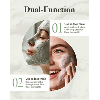 FULLY Green Tomato Clay Mask Cleanser 120mL, facial cleanser with green tomato extract and clay for deep cleansing and skin refreshment.
