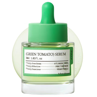 FULLY Green Tomato Serum in a 30mL bottle, featuring natural green tomato extract for skincare benefits.