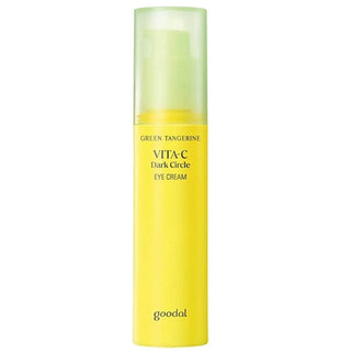 Goodal Green Tangerine Vita C Dark Circle Eye Cream in a jar, designed to brighten and reduce dark circles around the eyes.