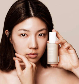 Haruharu Wonder Black Rice Hyaluronic Anti-Wrinkle Serum bottle, 50ml, with sleek black packaging and dropper applicator.