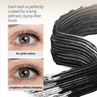 Heimish Dailism Smudge Stop Mascara 9g, black makeup mascara with a sleek brush, designed to prevent smudging and enhance eyelashes.