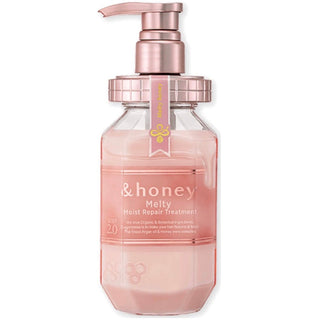 &HONEY Vicrea Melty Moist Repair Hair Treatment 2.0 in a creamy hair care product container with smooth texture