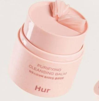 House of Hur Purifying Cleansing Balm 50mL in a jar with smooth, creamy texture for gentle facial cleansing.