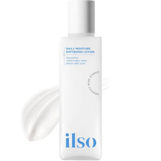 Ilso Daily Moisture Softening Lotion in 150mL bottle, featuring smooth, hydrating moisturizer for soft skin.