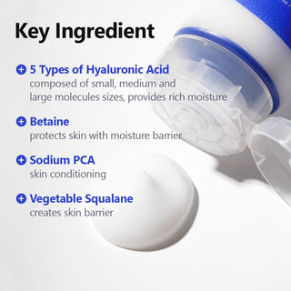 ISNTREE Hyaluronic Acid Aqua Gel Cream in 100mL jar, showing the smooth, hydrating gel formula and packaging.