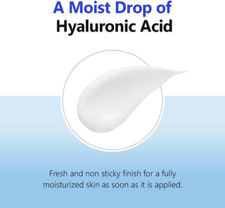 Isntree Hyaluronic Acid Aqua Gel Cream in 100mL jar, showcasing its lightweight, hydrating gel texture for glowing skin.