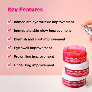 ISOI Blemish Care Eye & Wrinkle Patch showing a clear, adhesive eye patch designed to reduce puffiness and fine lines.