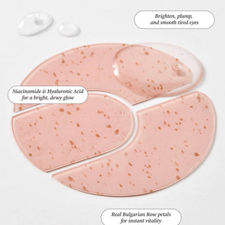 ISOI Blemish Care Eye & Wrinkle Patch applied under the eye, designed to reduce puffiness and fine lines for a refreshed look.