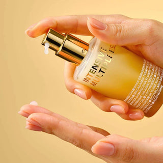 ISOI Intensive Lifting Serum 35mL in a clear dropper bottle, showcasing sleek packaging and serum inside.