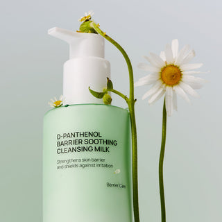 JUMISO D-Panthenol Barrier Soothing Cleansing Milk in a 300ml bottle, gentle cleanser with soothing and hydrating properties.