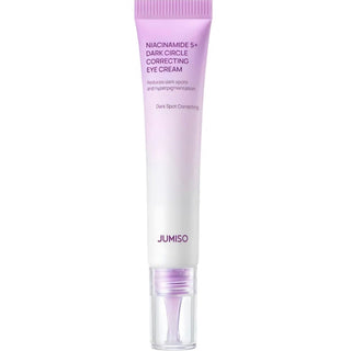 JUMISO Niacinamide 5+ dark circle correcting eye cream in a 15ml tube, showing the product tube with branding and applicator tip.