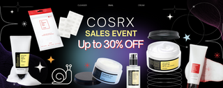 Kbeauty US COSRX Collection Sale Up to 30% Off pimple patch. eye cream, snail cream, snail essence, salicylic face cleanser wash