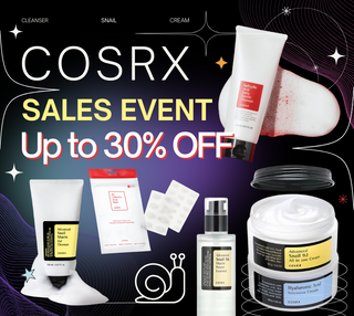 Kbeauty US COSRX Collection Sale Up to 30% Off pimple patch. eye cream, snail cream, snail essence, salicylic face cleanser wash