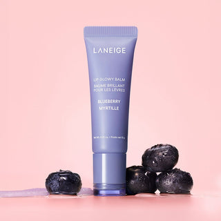 Laneige Lip Glowy Balm in a sleek tube, featuring a glossy finish and a soft, moisturizing formula for smooth, hydrated lips.